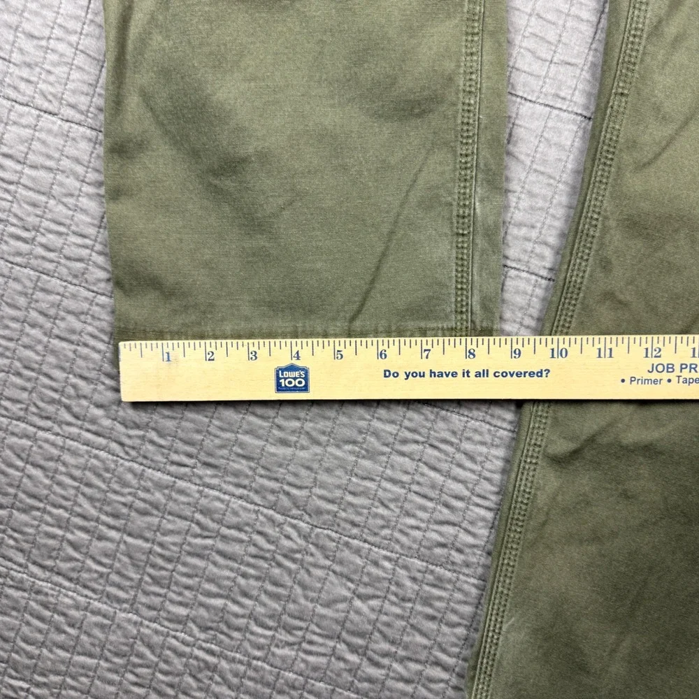 Duluth Trading Co Men 40x30 (40x26) Flex Fire Hose Relaxed Fit Pants Olive Green